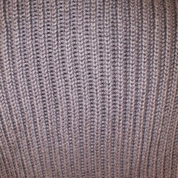 Lands End Navy Blue Ribbed Knit Cardigan - M - Picture 4 of 5